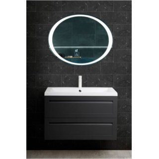 Мебель для ванной с керамической раковиной Art&Max Platino 90 Grey Matt