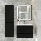 Мебель для ванной с керамической раковиной Art&Max Platino 90 Nero Matt
