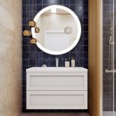 Мебель для ванной с керамической раковиной Art&Max Platino 90 Bianco Lucido