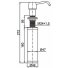 Дозатор для жидкого мыла Azario AZ-114-St