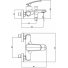 Смеситель для ванны Azario Reuleaux AZ-VWF238296C