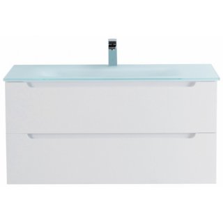 Тумба с раковиной BelBagno Etna 100-BB1010/465-LV-VTR-BO Bianco Opaco