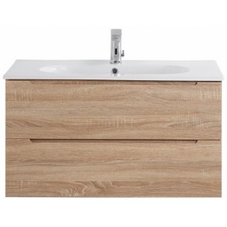 Тумба с раковиной BelBagno Etna 100-LOV-1000-LVB Rovere Bianco