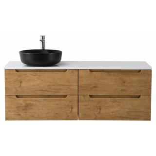 Тумба со столешницей и раковиной BelBagno Etna 120-EK-120-AS-BL-L-BB1315-H301 Rovere Nature