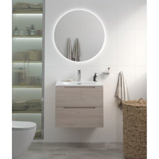 Тумба с раковиной и зеркалом BelBagno Etna 70-BB-8099-70 Rovere Grigio