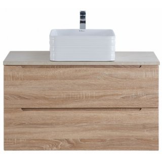 Тумба со столешницей и раковиной BelBagno Etna 90-KEP-90-MCO-BB1407 Rovere Bianco