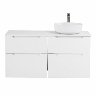 Тумба со столешницей и раковиной BelBagno Etna H60-120-EK-120-AS-BL-R-BB1315 Bianco Lucido