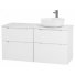 Тумба со столешницей и раковиной BelBagno Etna H60-120-EK-120-AS-BL-R-BB1315 Bianco Lucido