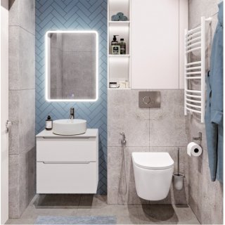 Мебель для ванной BelBagno Etna-H60-600-S Bianco Lucido