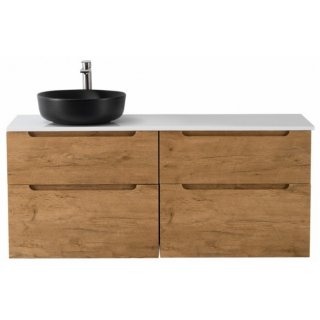 Тумба со столешницей и раковиной BelBagno Etna H60-120-EK-120-AS-BL-L-BB1315-H301 Rovere Nature