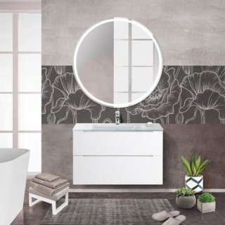 Мебель для ванной BelBagno Etna-H60-800-BB810/465-LV-VTR-BL Bianco Lucido