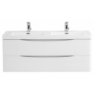 Тумба с раковиной BelBagno Ancona-N 120-2 Bianco Lucido