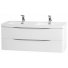 Тумба с раковиной BelBagno Ancona-N 120-2 Bianco Lucido