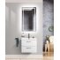 Тумба с раковиной и зеркалом BelBagno Due 50-BB-8076-3-50 Bianco Lucido