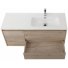 Мебель для ванной BelBagno Kraft-1000-BB1000ETL-R Rovere Galifax Bianco