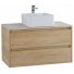 Тумба со столешницей и раковиной BelBagno Kraft 100-KEP-100-MCO-BB1407 Rovere Nebrasca Nature