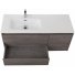 Мебель для ванной BelBagno Kraft-1200-BB1200ETL-L Cemento Grigio