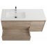 Мебель для ванной BelBagno Kraft-1200-BB1200ETL-L Rovere Galifax Bianco