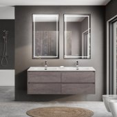 Мебель для ванной BelBagno Kraft-1400-4C-BB1400-2-ETL Cemento Grigio