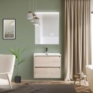 Мебель для ванной BelBagno Kraft-600-BB600ETL Rovere Galifax Bianco