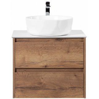 Тумба со столешницей и раковиной BelBagno Kraft 60-KEP-60-BO-BB1409 Rovere Tabacco