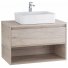 Тумба со столешницей и раковиной BelBagno Kraft 80-1C-KEP-80-MCO-BB1386 Rovere Galifax Bianco