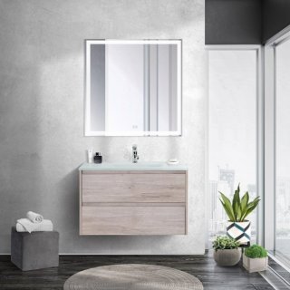 Мебель для ванной BelBagno Kraft-800-BB810/465-LV-VTR-BO Rovere Galifax Bianco