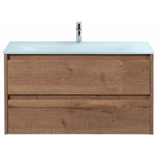 Тумба с раковиной BelBagno Kraft 100-BB1010/465-LV-VTR-BO Rovere Tabacco