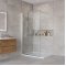 Душевая перегородка BelBagno KRAFT-L-1-90-C-Cr