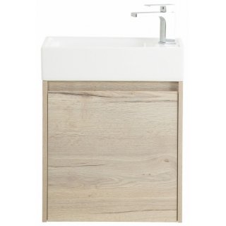 Тумба с раковиной BelBagno Kraft Mini 50L-7045-KL Rovere Galifax Bianco