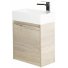 Мебель для ванной BelBagno Kraft-Mini-50R Rovere Galifax Bianco