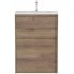 Тумба с раковиной и зеркалом BelBagno Kraft 39-60-PIA-BB-8099-3-60 Rovere Tabacco