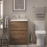 Тумба с раковиной и зеркалом BelBagno Kraft 39-60-PIA-BB-8099-3-60 Rovere Tabacco