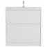 Тумба с раковиной и зеркалом BelBagno Kraft 39-80-PIA-BB-8099-3-80 Bianco Opaco