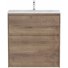 Тумба с раковиной и зеркалом BelBagno Kraft 39-80-PIA-BB-8099-3-80 Rovere Tabacco