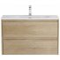 Тумба с раковиной и зеркалом BelBagno Kraft 39-80-BB-8099-3-80 Rovere Nebrasca Nature