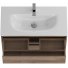 Тумба с раковиной и зеркалом BelBagno Kraft 39-80-BB-8099-3-80 Rovere Tabacco