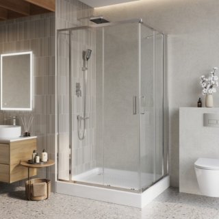 Душевой уголок BelBagno LUCE-AH-22-145/115-C-Cr