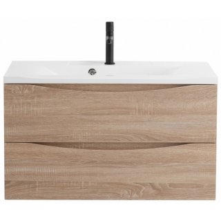 Тумба с раковиной BelBagno Marino 100-BB1000/445-LV-MR-PR Rovere Bianco