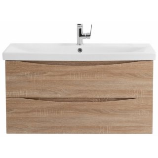 Тумба с раковиной BelBagno Marino-CER 90-BB-0323-90-LVB Rovere Bianco