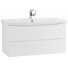 Тумба с раковиной BelBagno Marino-CER 90-BB-0323-90-LVB Bianco Opaco