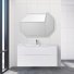 Тумба с раковиной BelBagno Marino-H60 110-BB1100/450-LV-MR-PR Bianco Lucido