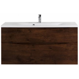 Тумба с раковиной BelBagno Marino-H60 110-BB1100/450-LV-MR-PR Rovere Moro