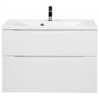 Тумба с раковиной BelBagno Marino-H60 90-BB900/450-LV-MR-PR Bianco Lucido