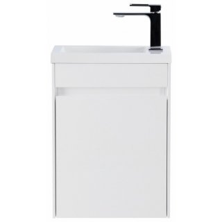 Тумба с раковиной BelBagno Pietra Mini 40R Bianco Lucido