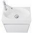 Тумба с раковиной BelBagno Pietra Mini 46R Bianco Lucido