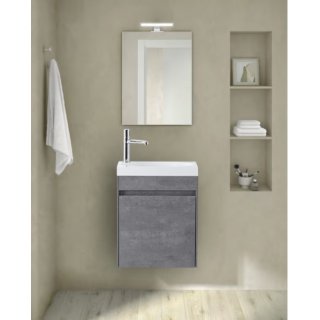 Мебель для ванной BelBagno Pietra-Mini-460L Stucco Cemento