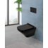 Унитаз подвесной BelBagno Sela Nero BB3201CHR-MB/BB3201SC-MB с крышкой-сиденьем микролифт