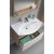 Мебель для ванной Белюкс Чезаро 800 белый глянец/дуб сонома
