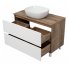 Мебель для ванной Brevita Dakota 100 белая напольная